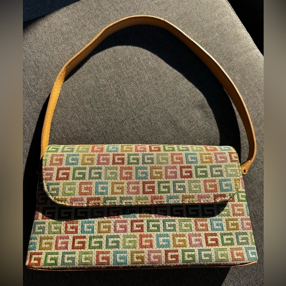 Multicolor Patterned Shoulder Bag - Picture 1 of 15